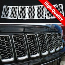 Chrome Front Mesh Grille Honeycomb Insert Trim For Jeep Grand Cherokee 2014-2016 Chrome Front Mesh Grille Honeycomb Insert Trim For Jeep Grand Cherokee 2014-2016