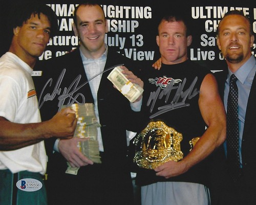 Carlos Newton Matt Hughes Signed UFC 8x10 Photo BAS COA 34 38 Picture Autograph - Picture 4 of 24