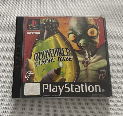 Jeu PS1 Oddworld : L'Exode D'Abe - Complet Français, Très Bon état, CD Testé