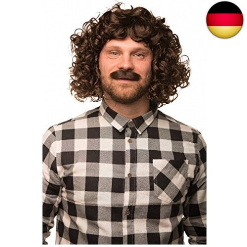 Thumbnail - Wolle Wolfgang Perücke Set Mit Bart Und Freundschaftsbändern - Absolut