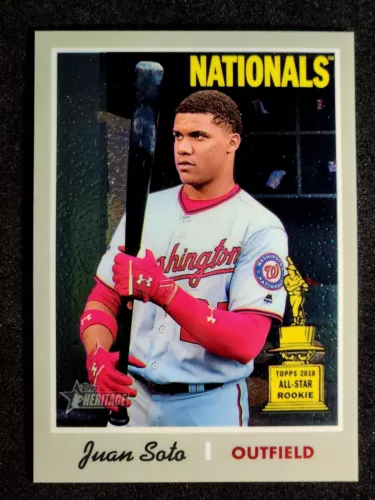 2019 Topps Heritage #481 SP Juan Soto Chrome /999 All Star Rookie Cup MLB Mets