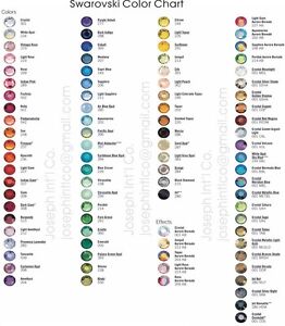 Swarovski Hotfix Crystals Size Chart