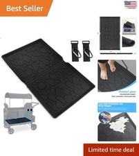 33.5''x20.5'' All Weather Stroller Wagon Mat for Wonderfold W4 - Soft Reusable