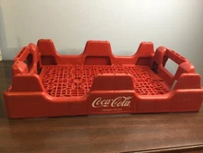 Coca Cola Red Plastic Stackable Delivery Truck Crate Tray Vintage 18.5 X 11 CCE