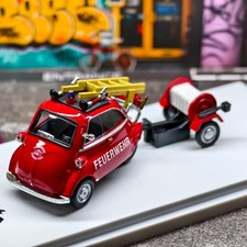 Arbox 164 Bmw Isetta German Fire Engine Diecast Car Model
