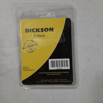 Dickson C318 Chart Paper for Super Compact Temperature Chart Recorders 5 to 20C