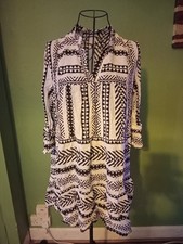 Ladies Fantastic Black & White Boohoo Dress Size M #dress