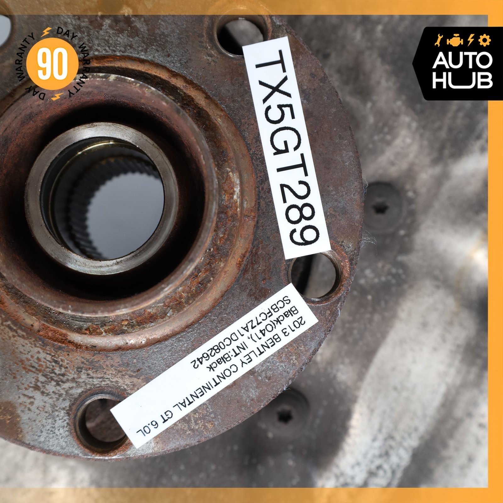 12-13 Bentley Continental GT GTC Front Right Side Spindle Knuckle Hub OEM 30k