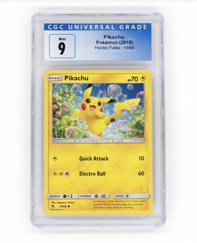 Pikachu graded CGC 9 for sale on eBay