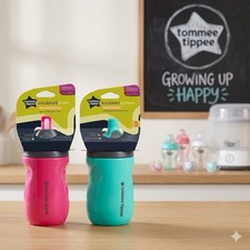 Tommee Tippee Insulated Straw  Sportee Cups, Size 9oz, 12M 