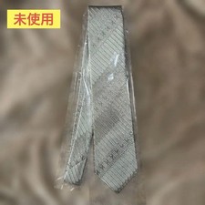 Unused Gray Tie with Silver Glitter