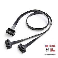-B4 OBD II OBD2 16 Pin Splitter Extension 1 x Male and 2 x Female 1 PACK