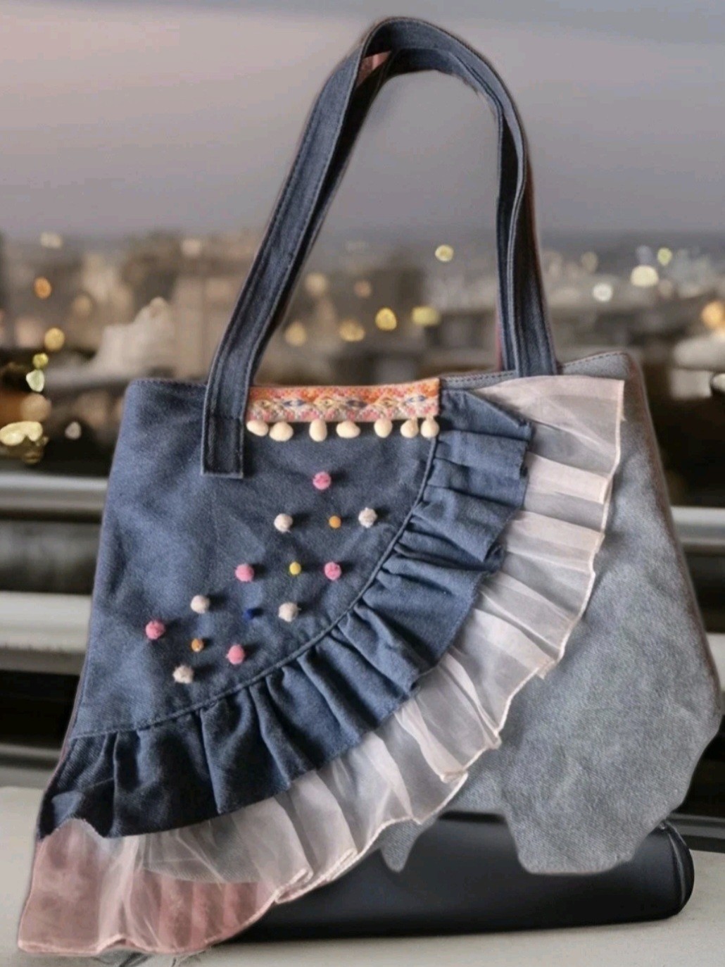 ELEGANTE BOLSO DE HOMBRO AZUL PARA MUJER, BOLSO DE FIESTA, ACCESORIO CHIC.