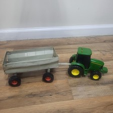 Ertl John Deere Green Electronic Tractor Toy With Wagon Trailer Sound Not Work 