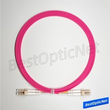 1-100m LC UPC to LC UPC Duplex OM4 Multi Mode Fiber Optical Patch Cord Cable lot
