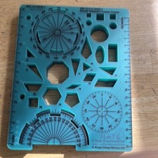 McGraw Wright Everyday Mathematics Geometry Templates Set Of 20, New Unsealed