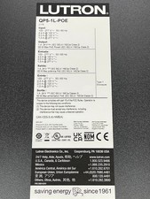 New Lutron QP5-1L-POE Athena Panel w/ QP-1L Processor & QSPS-DH-1-75 Power