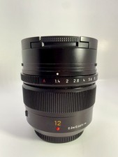 Panasonic Leica DG Summilux 12mm f/1.4 ASPH Lens H-X012 MFT w/ Hood