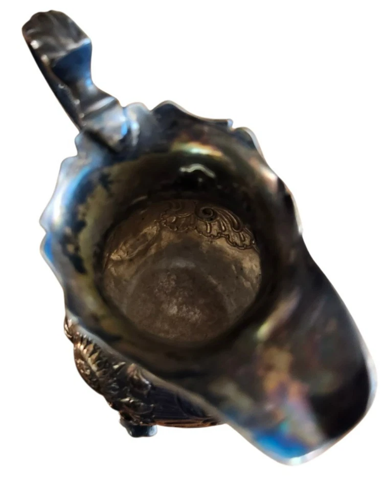 Crema reposada de plata antigua muy rara calidad museo Dorothy Sarbitt 1748 Foto 4 de 4