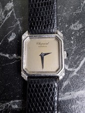 Orologio donna CHOPARD, oro bianco 750, vintage, brillanti