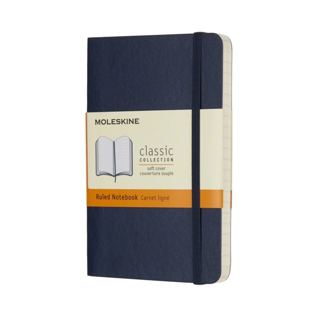 Moleskine Sapphire Blue Pocket Ruled Notebook Soft (Paperback Book)