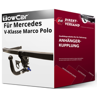 FüR Mercedes V Marco Polo Typ W447 (Towcar) AnhäNgerkupplung Vertikal Abnehmbar