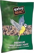 Nutrient-Rich 3kg Wild Bird Food - Includes Sunflower Hearts, All Life Stages 3.41 per kilo