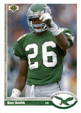 1991 Upper Deck Ben Smith #110b Philadelphia Eagles