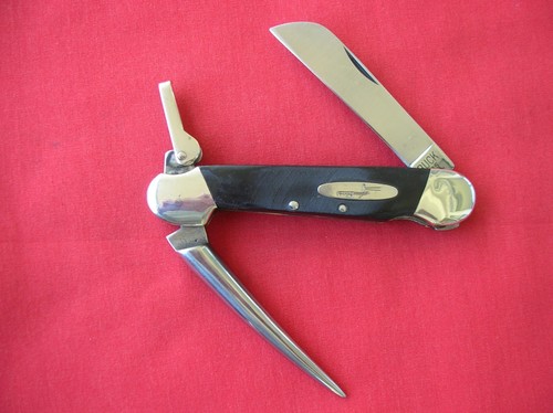Buck USA 315 2 KLINGEN/SPIKE SCHWARZE GRIFFE PRE DATE CODE MESSER