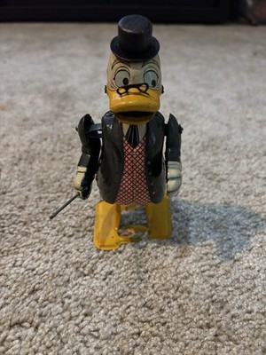 RARE VINTAGE LINEMAR LUDWIG VON DRAKE DISNEY TIN WIND UP TOY