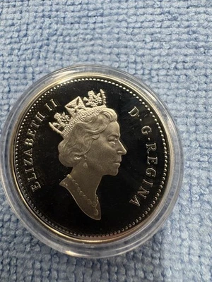 Silbermünze Canada Dollar Silber Kanada Kapsel 1991 Dampfschiff Frontenac stgl - Bild 1 von 2