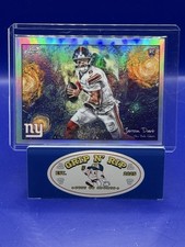 Fútbol americano cromado Topps 2025 Jaxson Dart Starry Night STN-2 RC NYG novato SSP