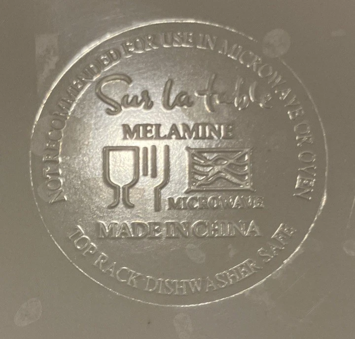 Набор из 3 овальных сервировочных тарелок Sur La с цветочным, бамбуковым принтом по краям - Изображение 4 из 4