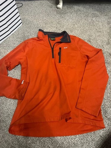 Koppen orange half zip sweatshirt large