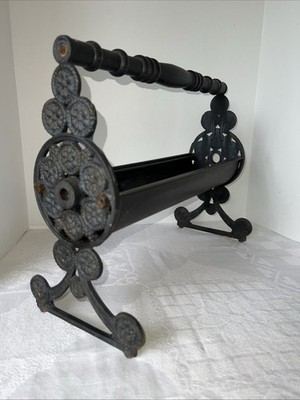 VTG Cast Iron General Store Paper Roll Dispenser Holder Primitive Farmhouse