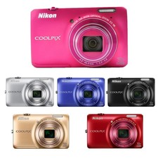 Nikon COOLPIX S6300 16MP Digital Camera 10x Zoom NIKKOR Glass Lens 85 NEW