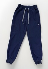 FIGS Uman High Rise Jogger Scrub Pants Womens XS Petite Navy Blue Medical Nurse
