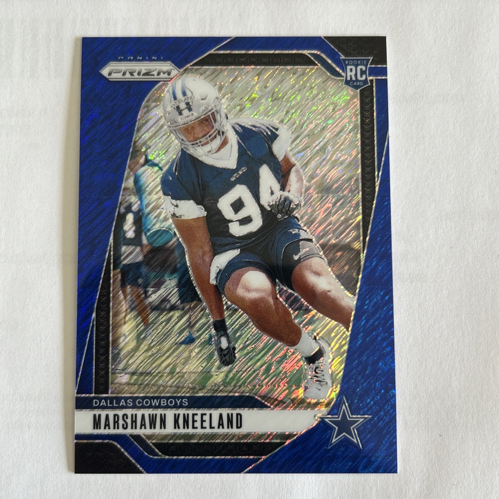 2024 Panini Prizm - Marshawn Kneeland Blue Shimmer /25 Rookie RC Cowboys SSP