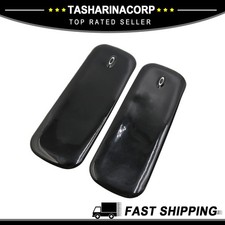 2 Pcs Black Rubber Auto Front Rear Bumper Protector Corner Guard Scratch Sticker