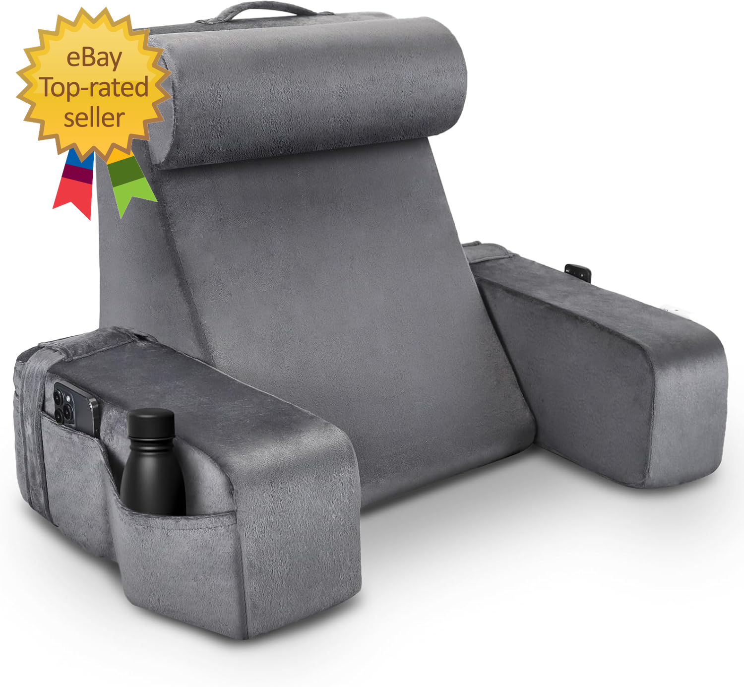 Adjustable Reading Pillow for Adults - Comfortable Back Support in Bed