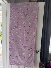 46x71 Inch Unicorn Lined Curtains. Kids Girls Bedroom
