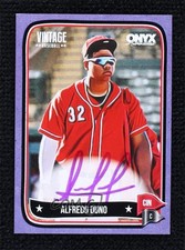 2024 Onyx Vintage Auto Purple Bordered 9/10 Alfredo Duno #VAALDU Auto 0j81