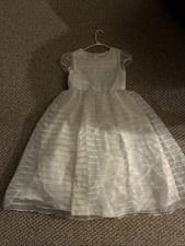 Us Angels white sheer/embellished formal dress sz 10