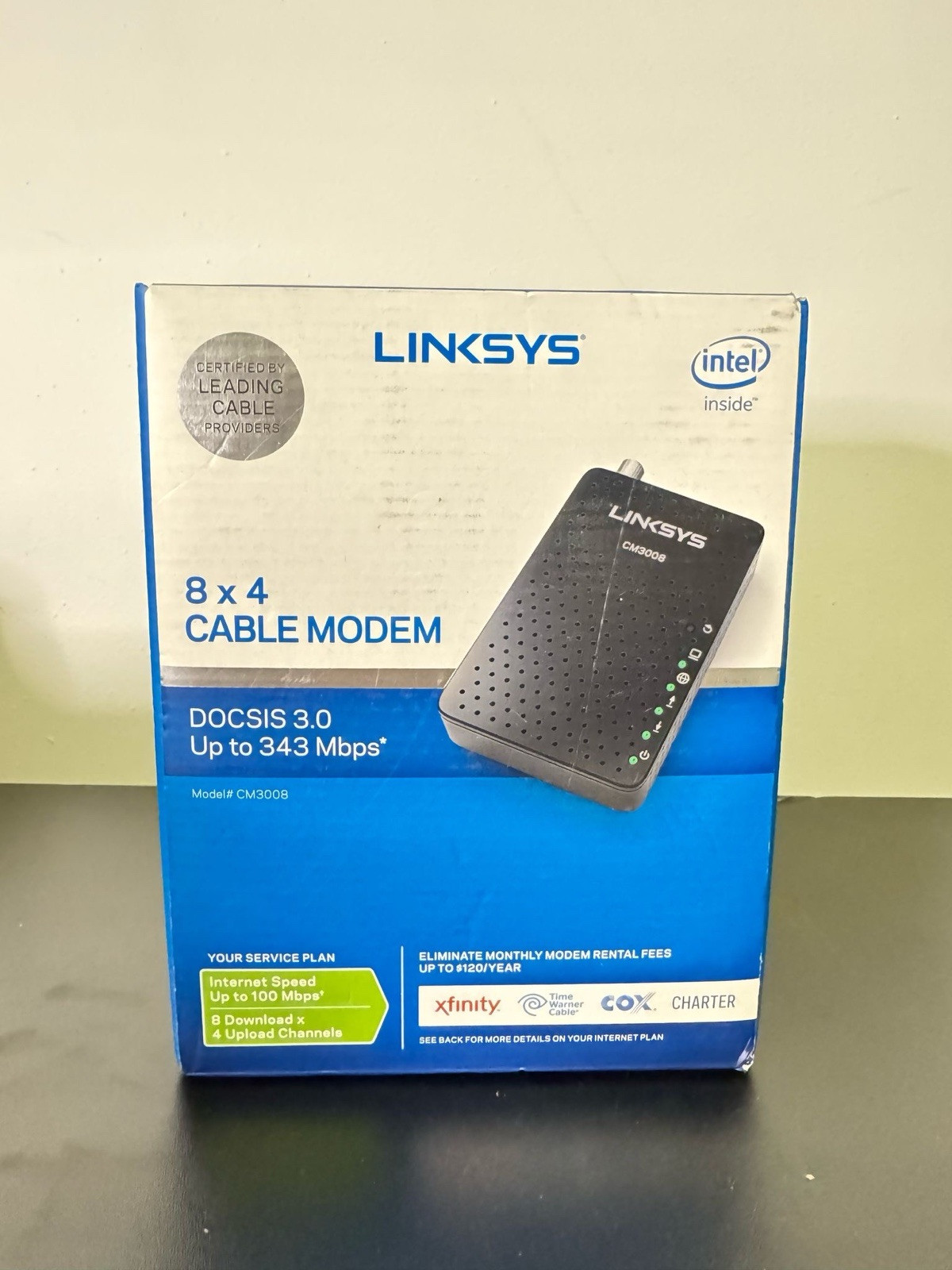 Linksys DOCSIS 3.0 CM3008 Cable Modem Box Opened But Never Been Used