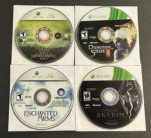 XBOX 360 Game Lot - Lord of The Rings Battle for Middle Earth 2 , Enchanted Arms