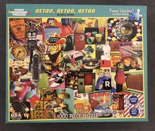 Retro, Retro, Retro -WHITE MOUNTAIN- 1000 Piece Puzzle lrg pcs HTF