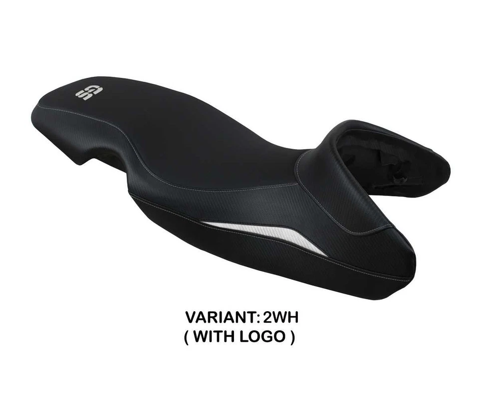 Housse de selle Tauro Blanche WH + logo TPZ Italia pour BMW G 650 GS 2010 > 2016 - Photo 1/1