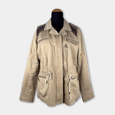 Freizeitjacke Damen Gr. M Escandelle Paris Beige Hippie sehr gut