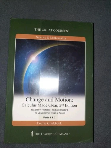 The Great Courses: Change and Motion: Calculus Made Clear DVDs & Guidebook NEW