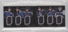 2015-16 UD Black Sixes Relics Booklets Vladimir Tarasenko Jaden Schwartz xp6